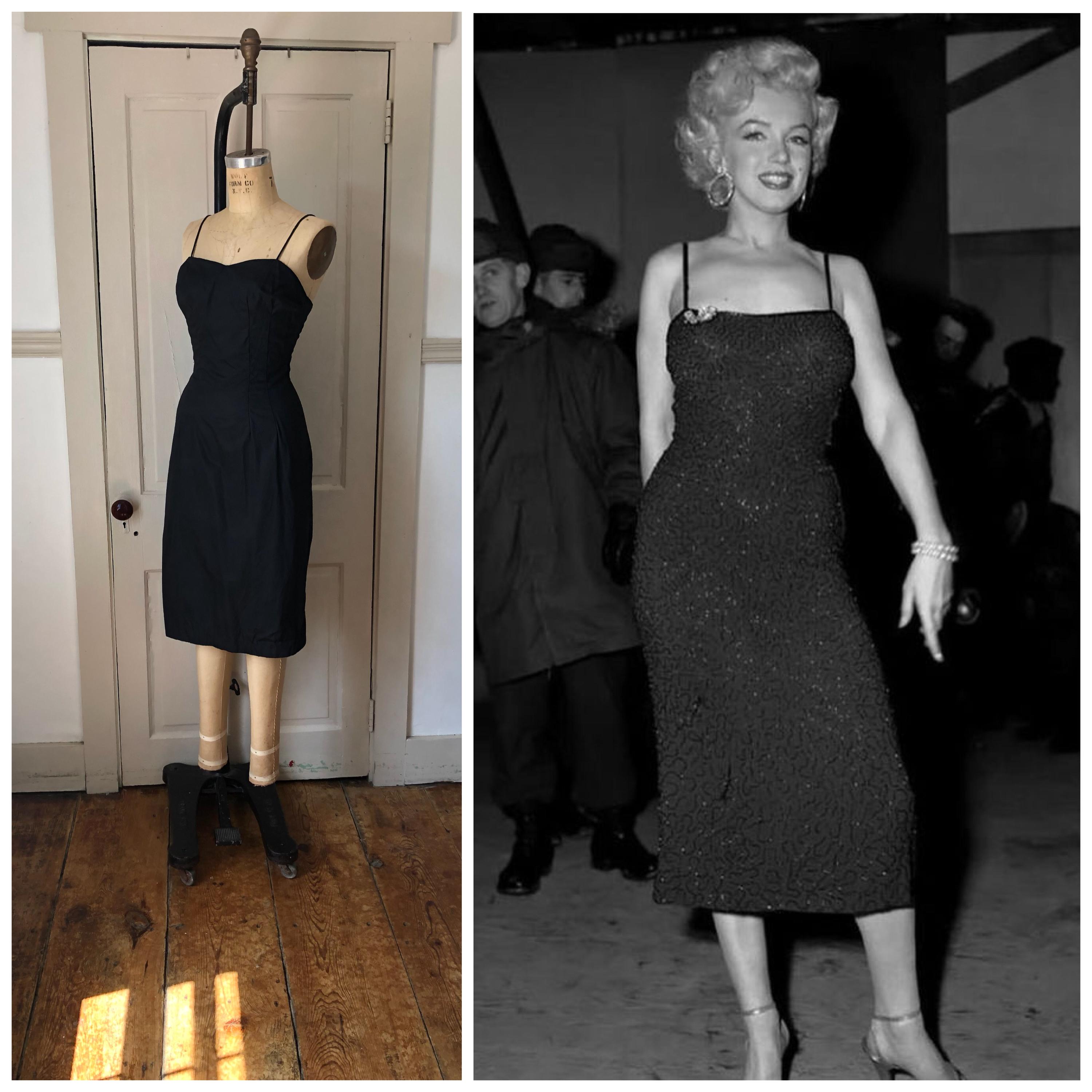 black marilyn monroe dress Marilyn Monroe Short Black Dress Something's Gotta Give Costume –  LausenCrafts