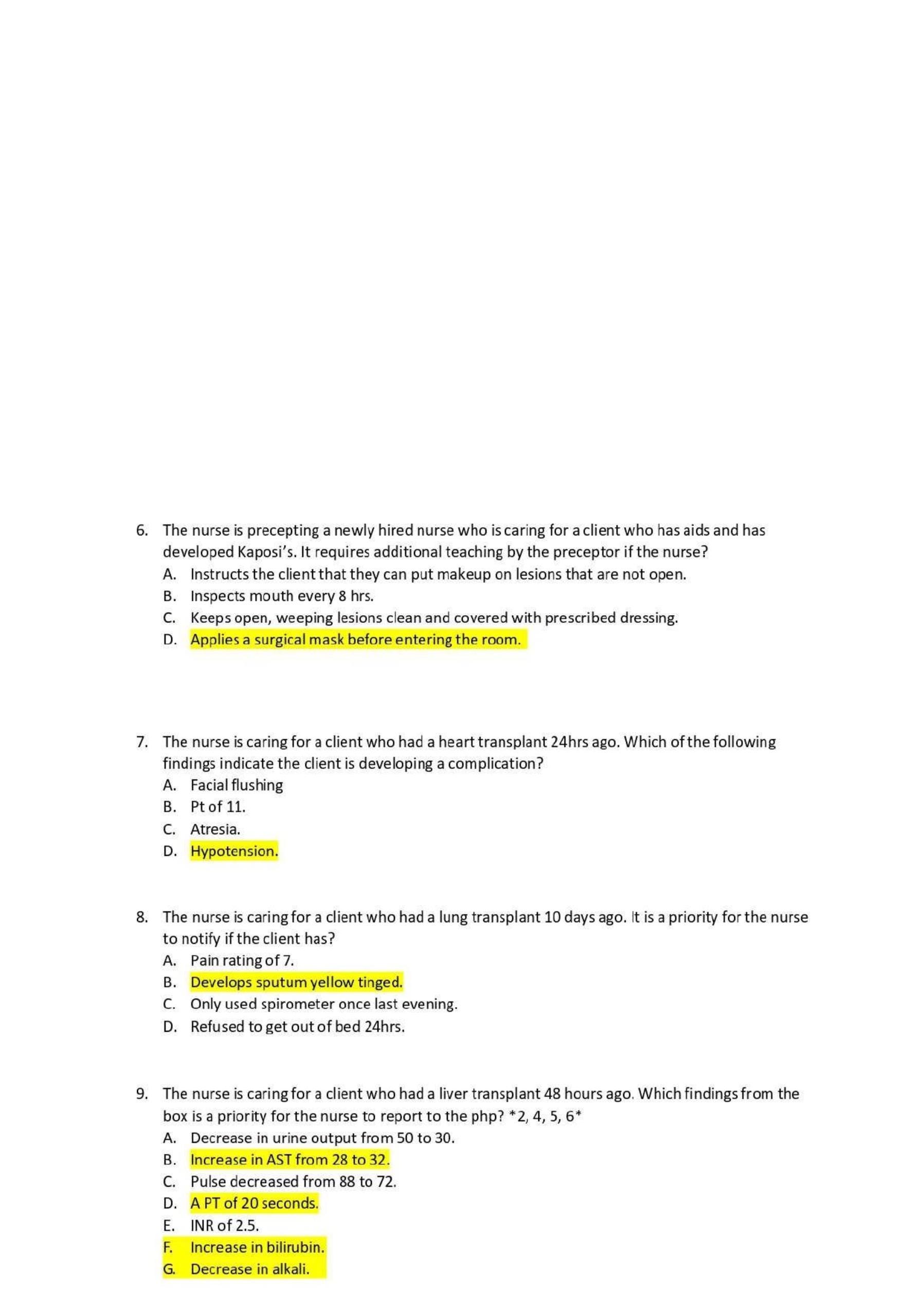 NUR 265 Exam 4 | Question and Answers | 2026 Update | 100% Correct ...