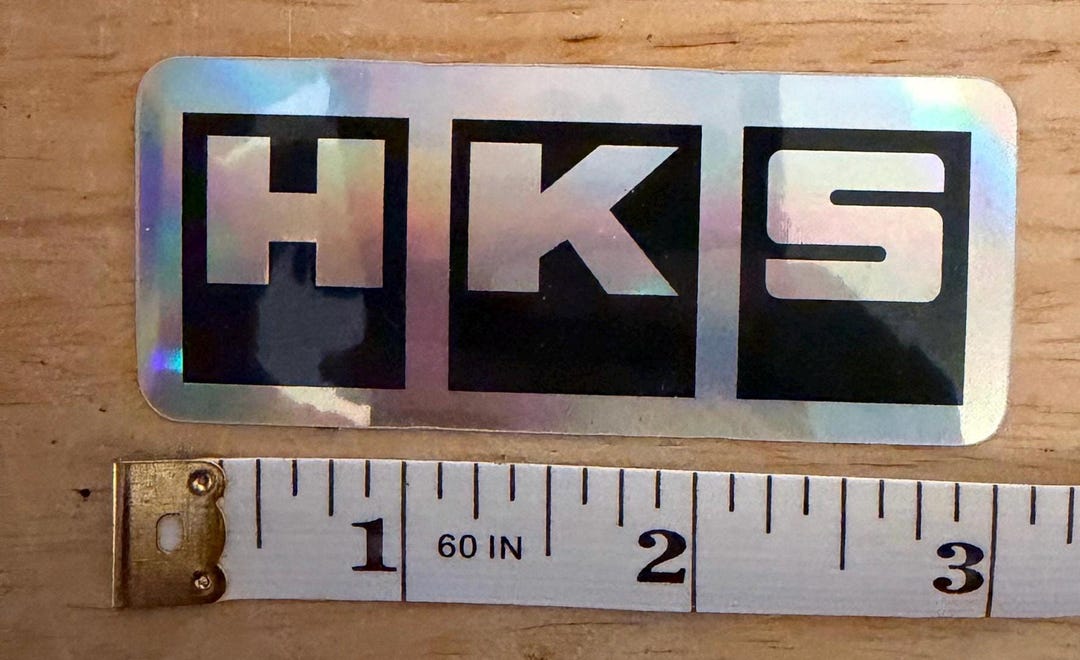 HKS Holographic Sticker - Etsy