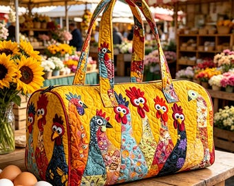 Enchanted Forest Mushroom Tote Featuring Frog and Ferns Ideal for Nature Walks and Outdoor Adventures