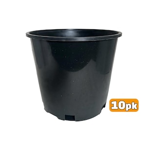 Green Oasis 3-Gallon Injection Molded Plastic Plant Pots – 11 Inch Heavy Duty Drainage Holes