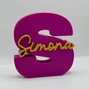 Personalized Letter with Name | Custom Initial Name Sign | Bedroom & Nursery Decor | Unique Gift for Kids and Adults