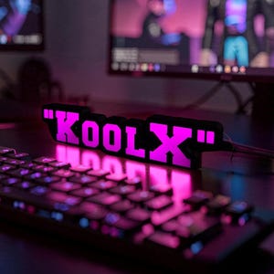 Personalised 3D-Printed LED Name Lamp - Custom Table Light Gift & Decor