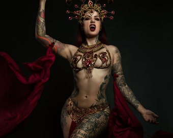 Collana d'oro Regina dei Dannati Cervena