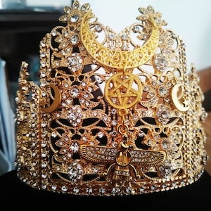 Stammes-Goldene Krone Zoroastrischer persischer Gott AhuraMazda Farvahar