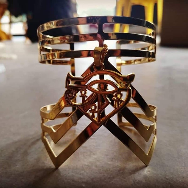 Horus Egyptian Golden Bracelet