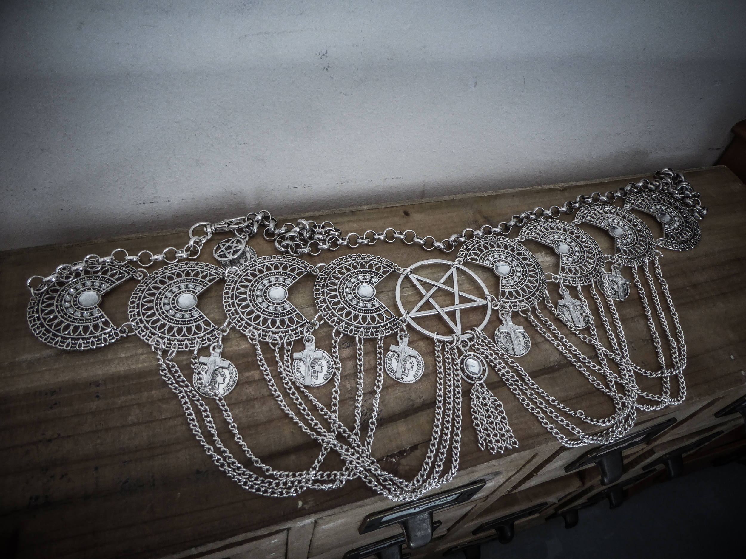 Cinturón tribal de danza del vientre 666 | Etsy