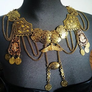 Golden belly dance belt Egypt Cleopatra