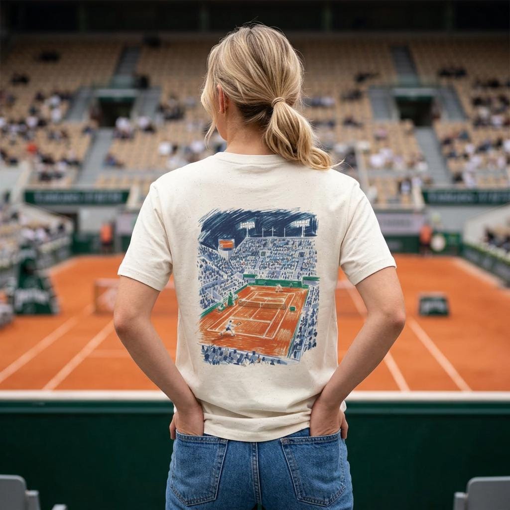 Vintage Roland Garros Tshirt - Etsy