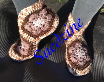 Crochet No Slip slippers