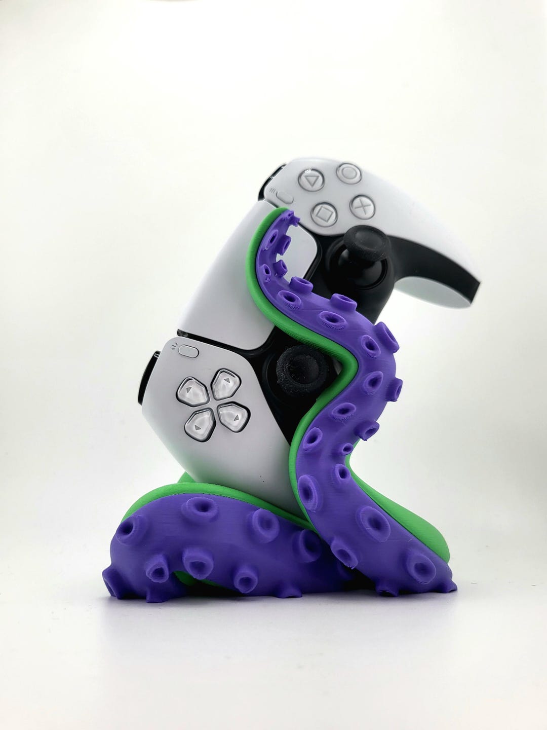Origami Controller Stand 3D Printed Octopus Controller Stand, Purple Green Dual-tone Gaming ...