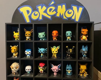 Présentoir pour figurines Pokémon, support mural pour mini figurines imprimée en 3D, organiseur de jouets Pokémon, support pour objets de collection anime, décoration de chambre d'enfants