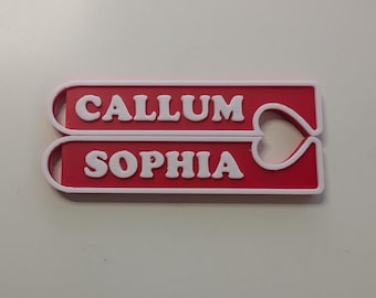 Porte-clés personnalisé pour couple, cadeau d'anniversaire personnalisé pour petit ami, petite amie