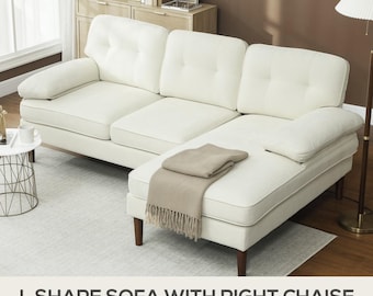 Modern L-Shaped Sectional Sofa with Chaise Lounge