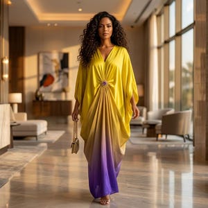 yellow purple ombre dress Twilight Sunshine Skies | Purple Yellow Ombre