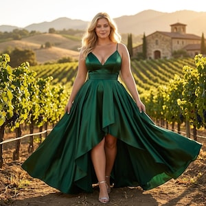Plus Size Emerald Green Wedding Dress - Etsy Plus Size Emerald Green Wedding Dress - Etsy