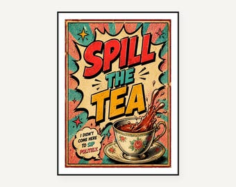 Pop Art Quote Cards, Retro Bold Typography, Snarky Adult Humor Prints (Digital Download)
