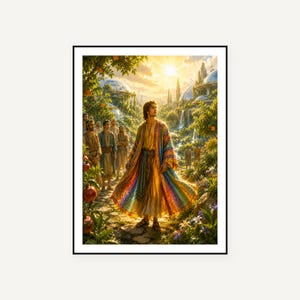 Joseph Coat Many Colors Bible Art Print Set, Christian Scripture Wall Decor (Digital Download)