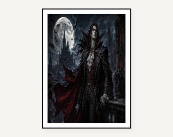 Monster Universe 10-Card Art Print Series, Dark Fantasy Creature Wall Art, Digital Download