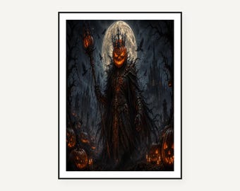 Dark Fantasy Art Prints, Gothic Castle, Witch Dragon Decor (Digital Download)