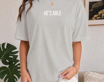 God Is More Than Able T-Shirt | Faith Christian Tee, Inspirational Scripture Shirt