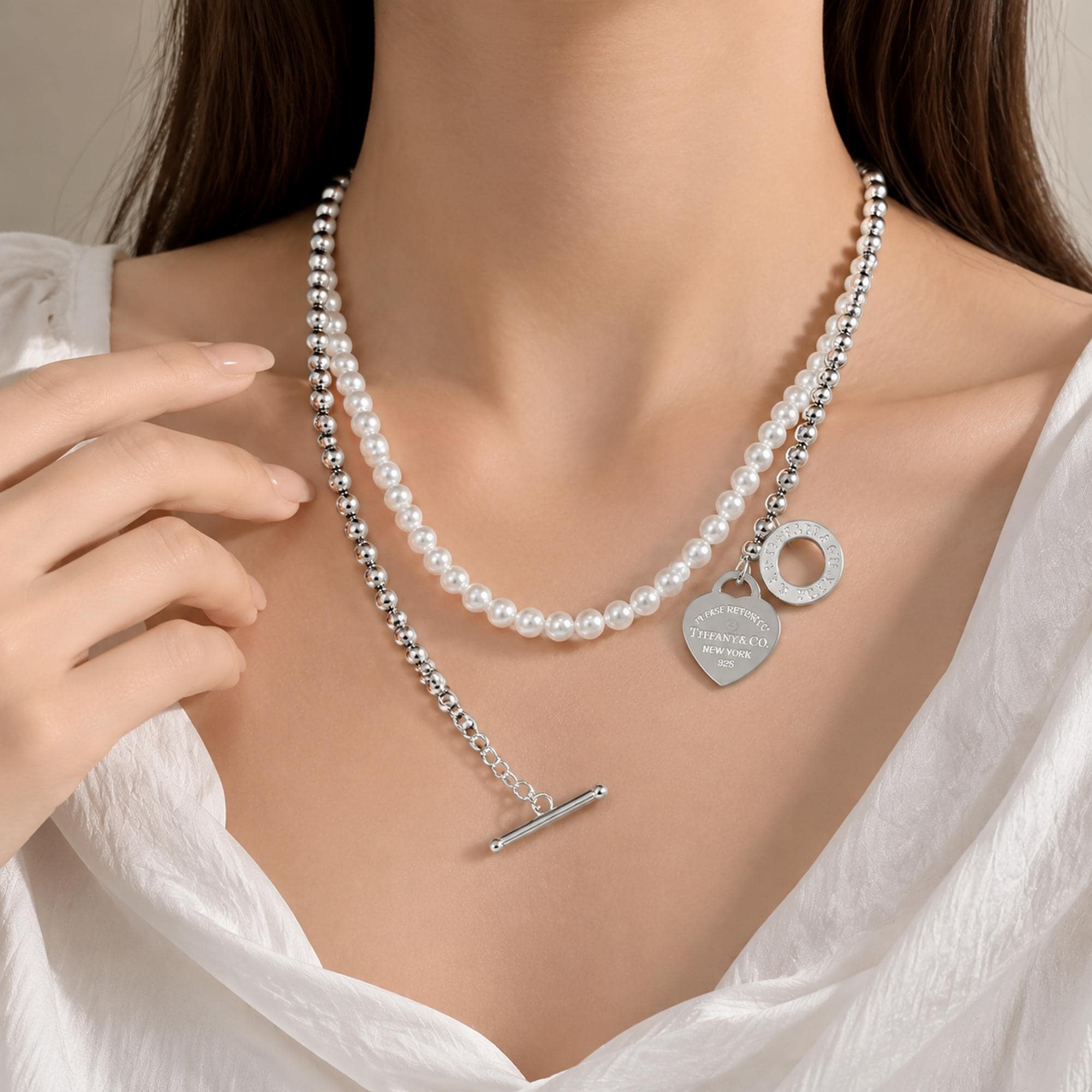 Tiffanys and co toggle necklace - Etsy 日本