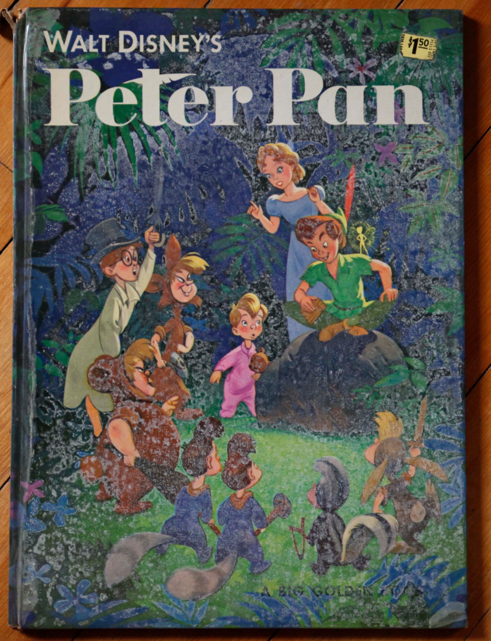 1952 Edition Peter Pan Walt Disney Big Golden Book Vintage | Etsy
