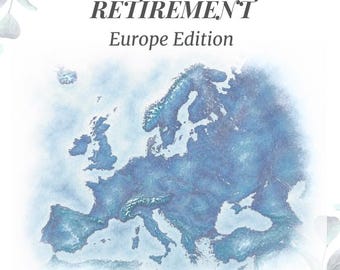 Europe Travel Journal, Retirement Gift, Bucket List Planner (Digital Download)