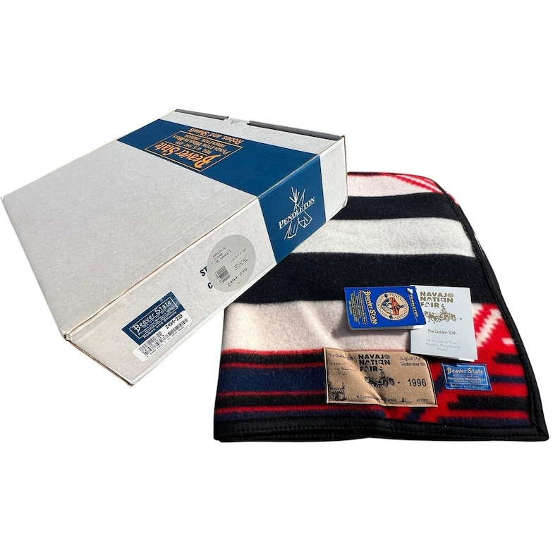 1996 Chief Mariano Navajo Limited Edition Pendleton Beaver State 64 x 80 Blanket image 1