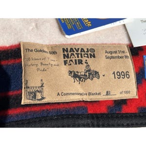 1996 Chief Mariano Navajo Limited Edition Pendleton Beaver State 64 x 80 Blanket image 10