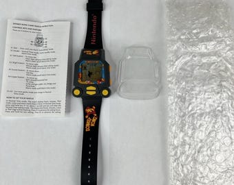 Vintage 1994 Nintendo Donkey Kong Game Wrist Watch NES WORKS