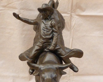 Bronzed Bull Rider