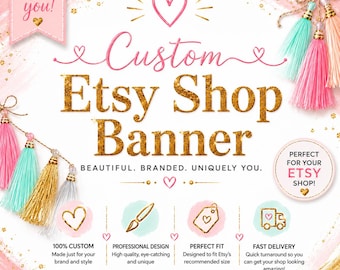 Custom Etsy Shop Banner Design