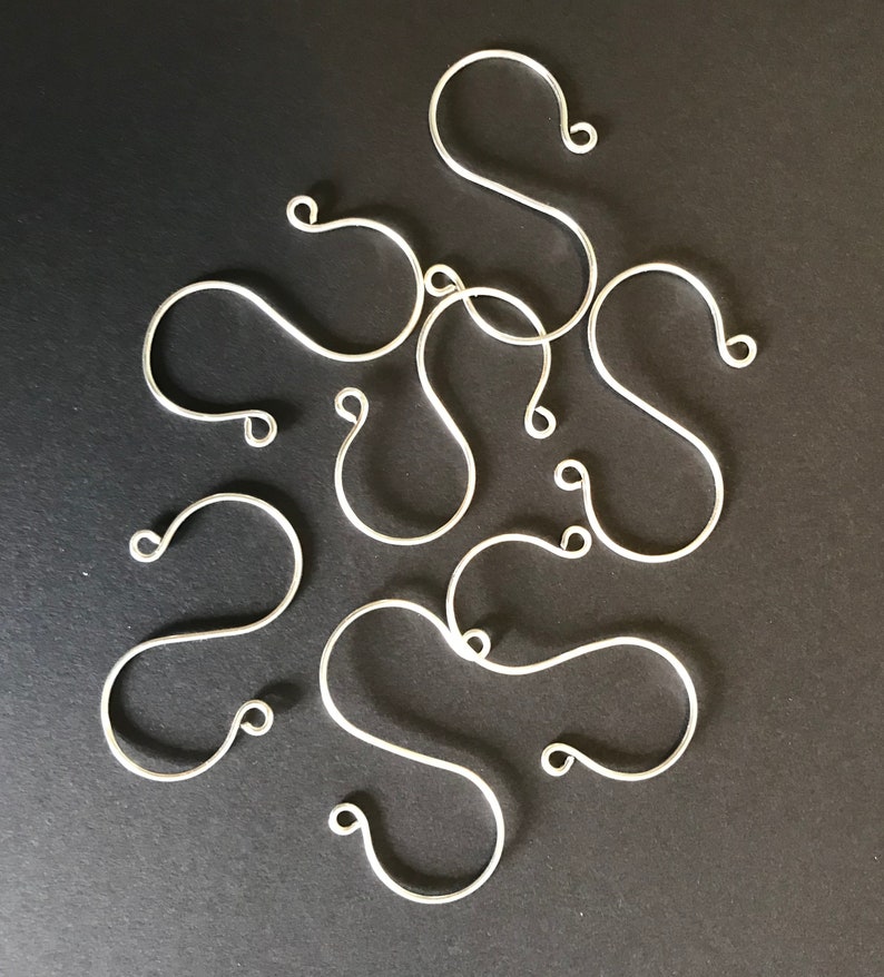 36 Silver Plated Heavy Duty s Ornament Hooks Etsy