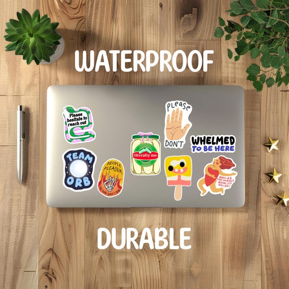 Pookie Sticker - Silly Waterproof Vinyl Decal - Etsy.de