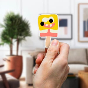 SpongeBob Popsicle Sticker