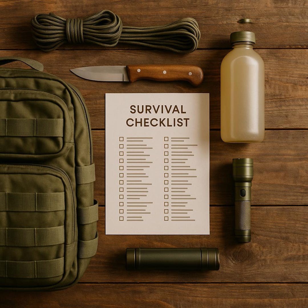 Bug Out Bag Checklist Printable | Military-style BOB Packing Guide, 72 ...