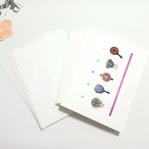 Korean Traditional Objects Card Variety Pack, Set of 6, Handmade Blank All Occasion Cards