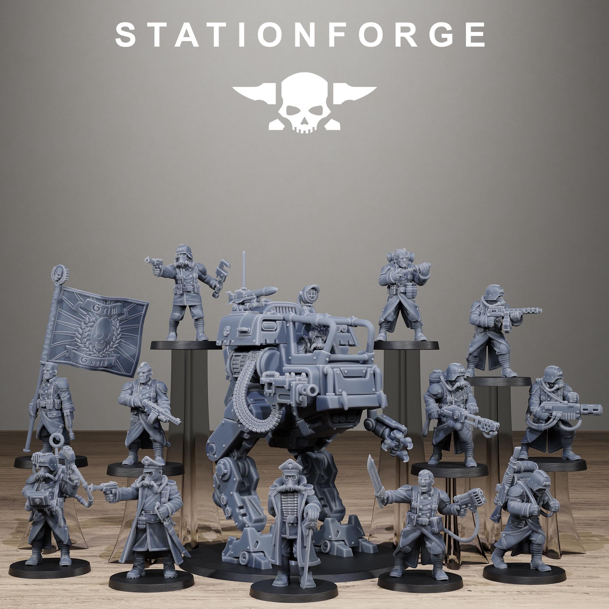 StationForge 3Dプリントミニチュア 30体 ウォーハンマー Station Forge Grimguard - Etsy