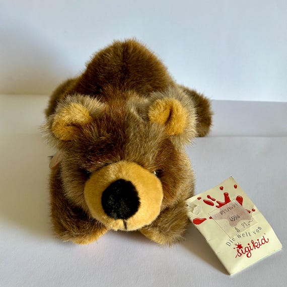 Ancienne Figurine Allemande, Ours Polaire Biscuit 33 x 17 mm, Hertwig
