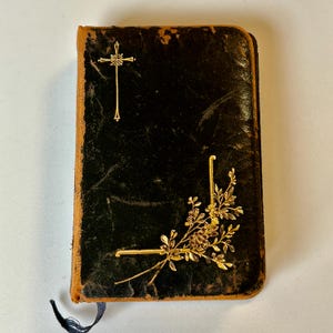 Antique 1909 Key of Heaven Mini Prayer Book Catholic Devotional Printed Austria