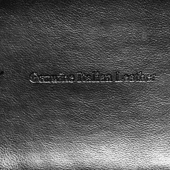 Vintage Betsey Johnson Black Italian Leather Wide… - image 8