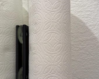 Soporte para toallas de papel con ventosa / Soporte minimalista para espejo, organizador sin taladro