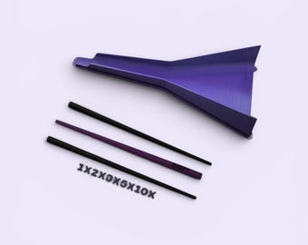 Cone Loader Funnel, Herb Speed Filler Tool with Packing Stick, Smoking Accessory Gift, Custom Pre Roll Filler Kit