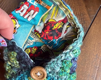 Handgehaakte Marvel-kaartportemonnee