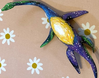Hand Painted Dinosaur display figurine. Ximena.