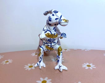 Hand Painted Dinosaur display figurine. Candice.