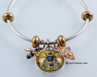 Queen Bee Bangle Bracelet