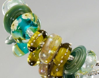 Glass Bracelet, Handmade Lampwork, Handmade Bracelet, Unusual Bracelet, Etsy UK