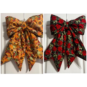 Extra Large Quilted Reversible Bows